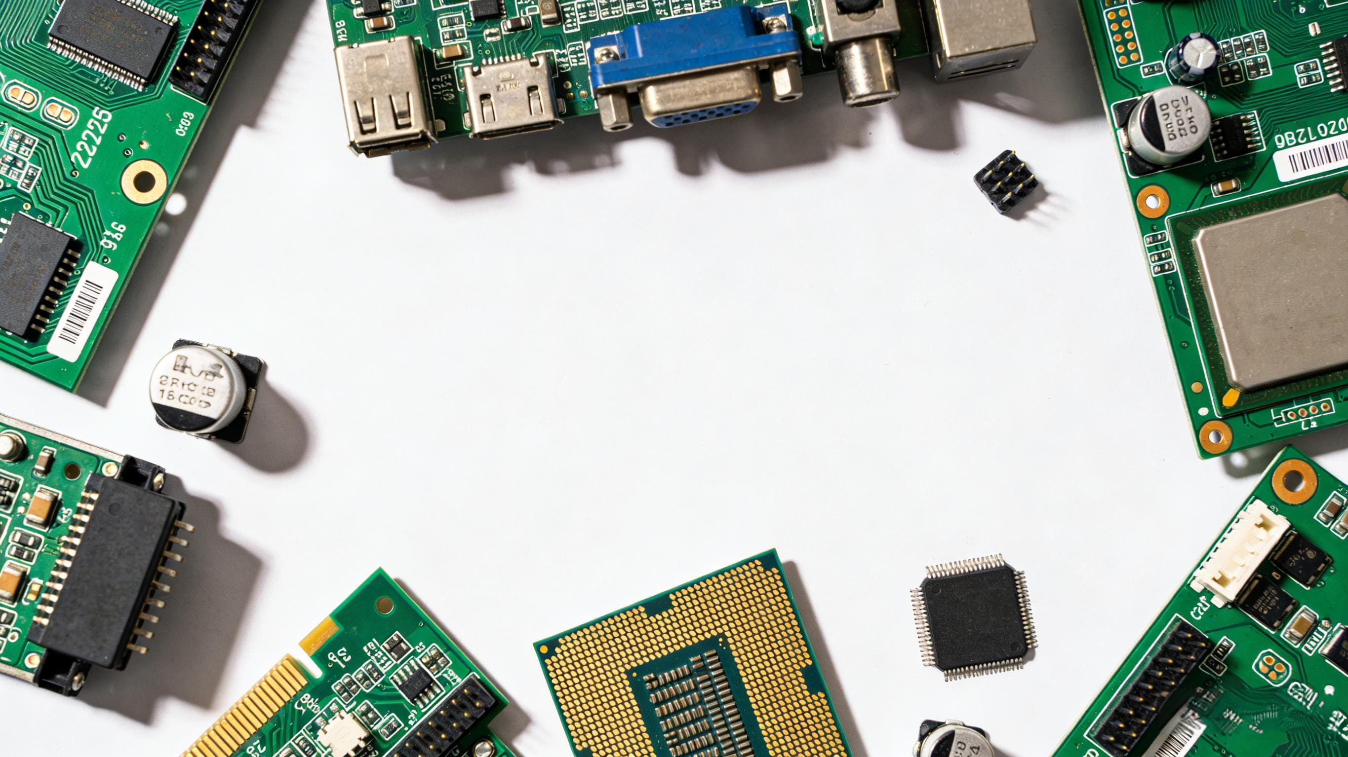 Printed circuit boards and electronic components